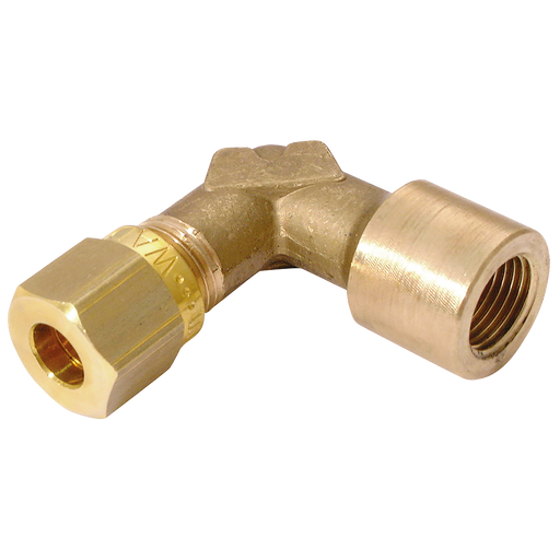 1/4" Bspp Female X 6Mm Od Female Stud Elbow