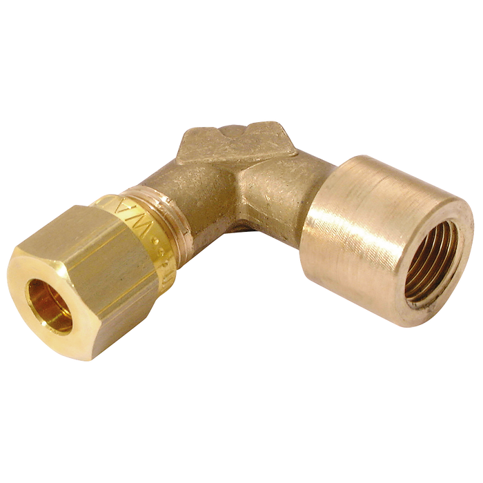 1/4" Bspp Female X 6Mm Od Female Stud Elbow