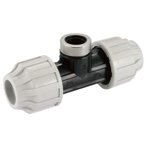 1" Bspp Female X 32Mm Od 90¬∫ Equal Tee