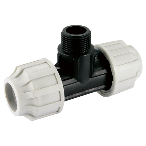 1" Bspt Male X 32Mm Od 90¬∫ Equal Tee