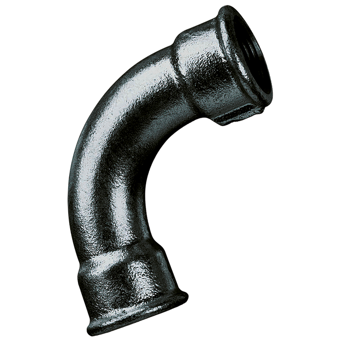 1" Bspp Fem Equal 90 Bend Black