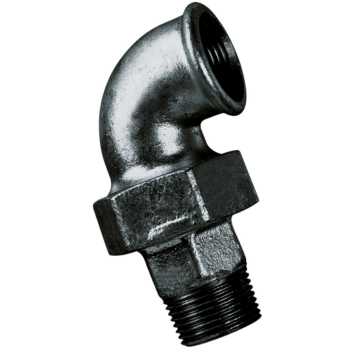1.1/4"Bsp Mxf 90 Union Elb.Blk
