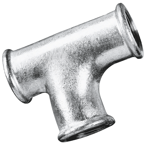 1.1/2"Bspp Fem Pitcher Tee 90 Galvanised 131