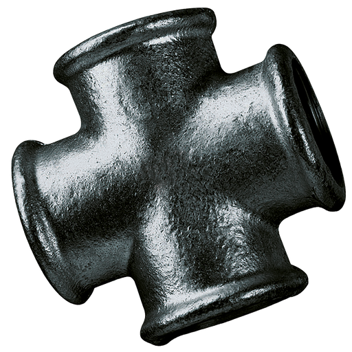1/2" Bsp Fem Equal Cross Black 180