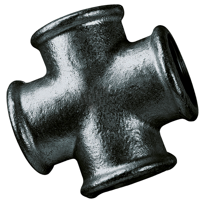 1/2" Bsp Fem Equal Cross Black 180
