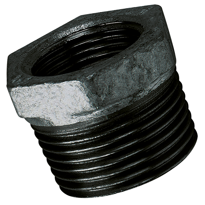 1.1/4"X3/4" Bspt/P Male/Fem Bush Black