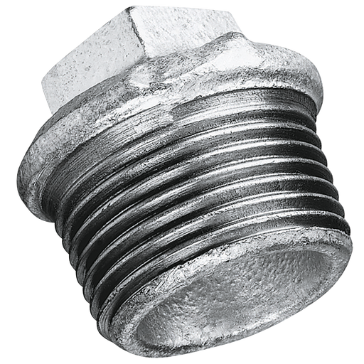 3/8" Bspt Beaded Hollow Plug Galvanised