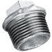 3/8" Bspt Beaded Hollow Plug Galvanised
