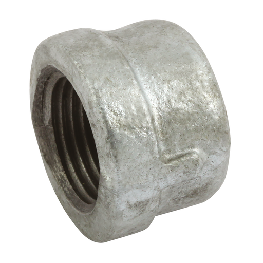 3/4" Round Caps Galvanised