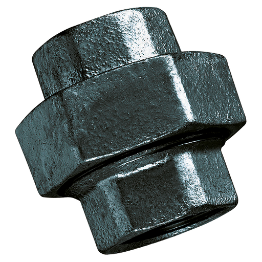 1.1/2"Bspp/Bspp Fem/Fem Equal Union Blk