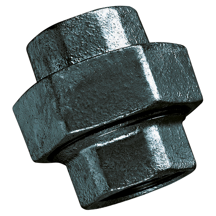 3/4" Bspp/Bspp Fem/Fem Equal Union Blk