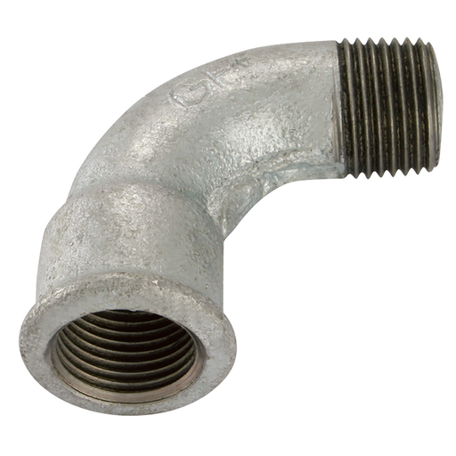 1.1/4"Bsp/T Male/F Short Bend Galvanised Gf1Ag
