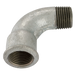 1.1/4"Bsp/T Male/F Short Bend Galvanised Gf1Ag