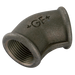 1/2Bsp Fem Equal 45¬∞ Elbow Black Gf120