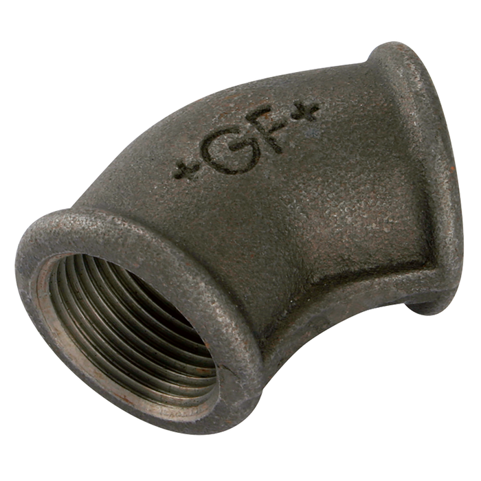 3" Bsp Fem Equal 45¬∞ Elbow Black Gf120
