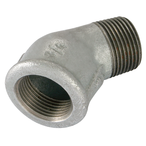 1" Bsp/T M/Fem 45¬∞ Elbow Galvanised Gf121G