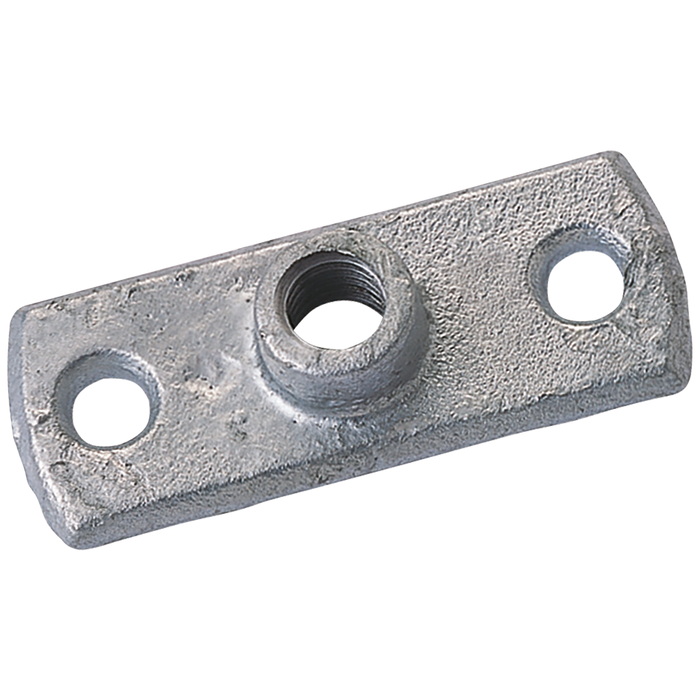 3/8" Bsp Tapped Backplate Fig515 Galvanised