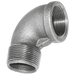 3/4"X1/2" Bspt M/Fem Elbow Fig152 Galvanised