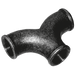 1.1/2"Bspt Fem Twin Elbow Fig197 Black