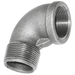 1/2" Bspt M/Fem Elbow Fig152 Galvanised