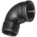 3/4" Bspt M/Fem Elbow Fig152 Black