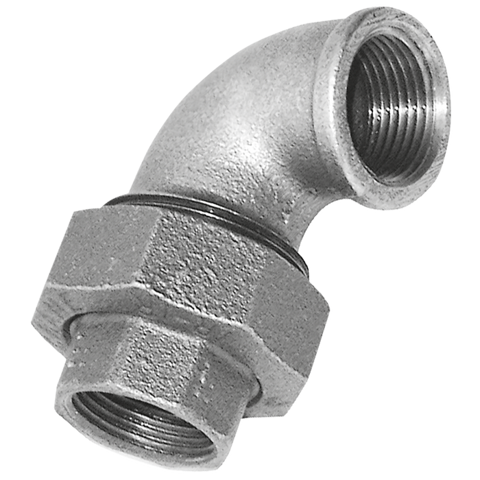 3/4" Bspt Fem Union Elbow Fig261 Galvanised