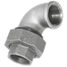 3/4" Bspt Fem Union Elbow Fig261 Galvanised