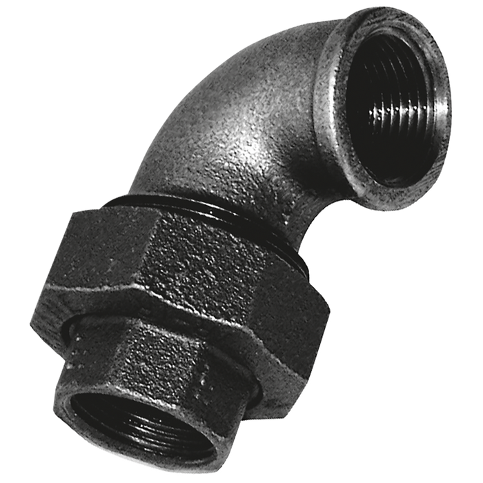 3/4" Bspt Fem Union Elbow Fig261 Black