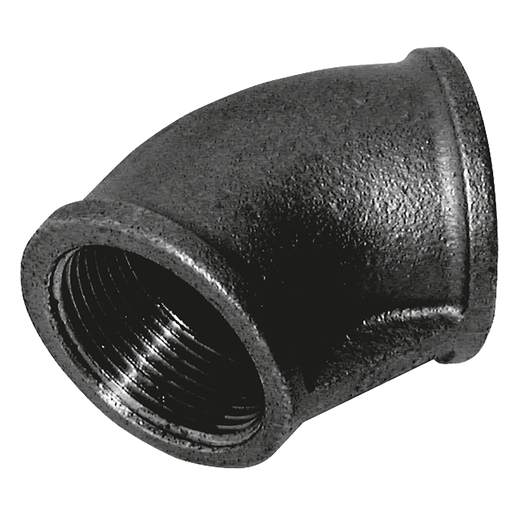 1.1/2"Bspt Fem 45¬∞ Elbow Fig155 Black