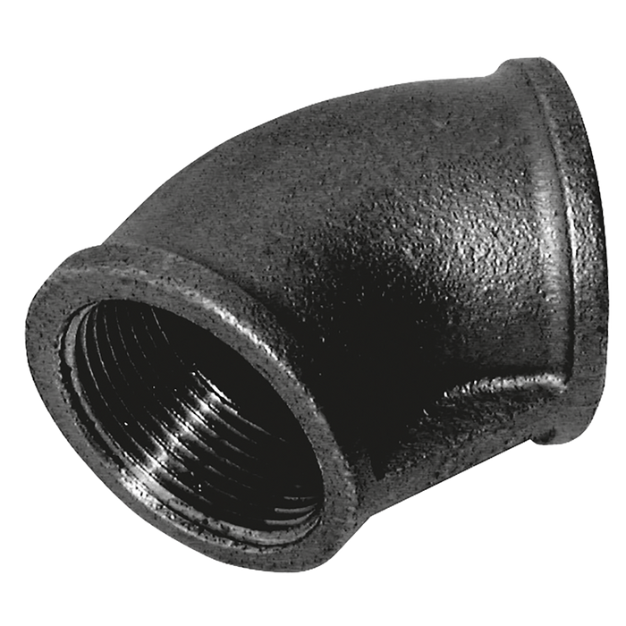 1.1/2"Bspt Fem 45¬∞ Elbow Fig155 Black