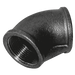 1.1/2"Bspt Fem 45¬∞ Elbow Fig155 Black