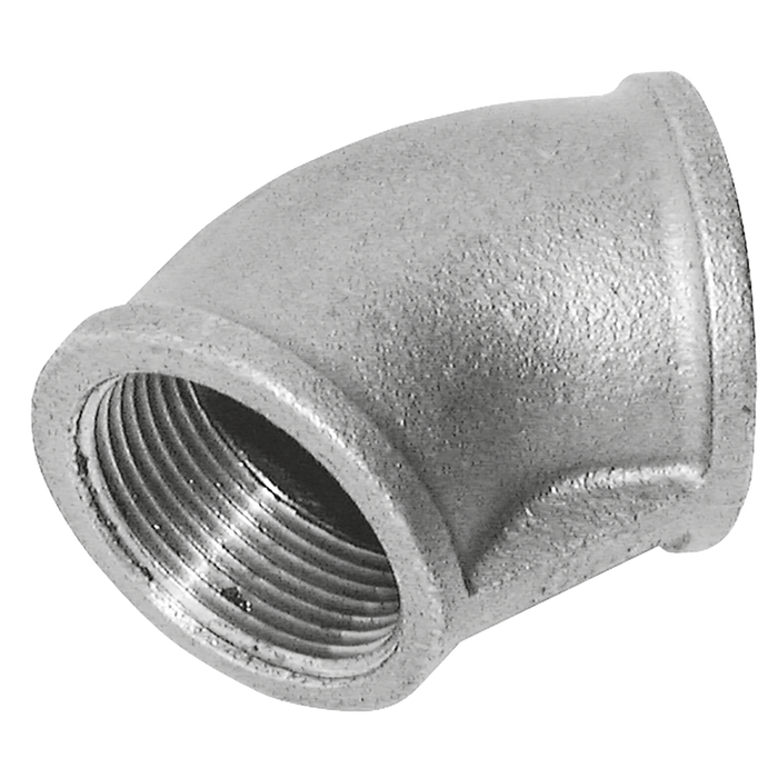 2" Bspt Fem 45¬∞ Elbow Fig155 Galvanised