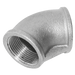 1.1/2"Bspt Fem 45¬∞ Elbow Fig155 Galvanised