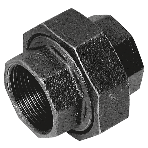 3/4" Bspt Fem Equal Union Fig256 Black