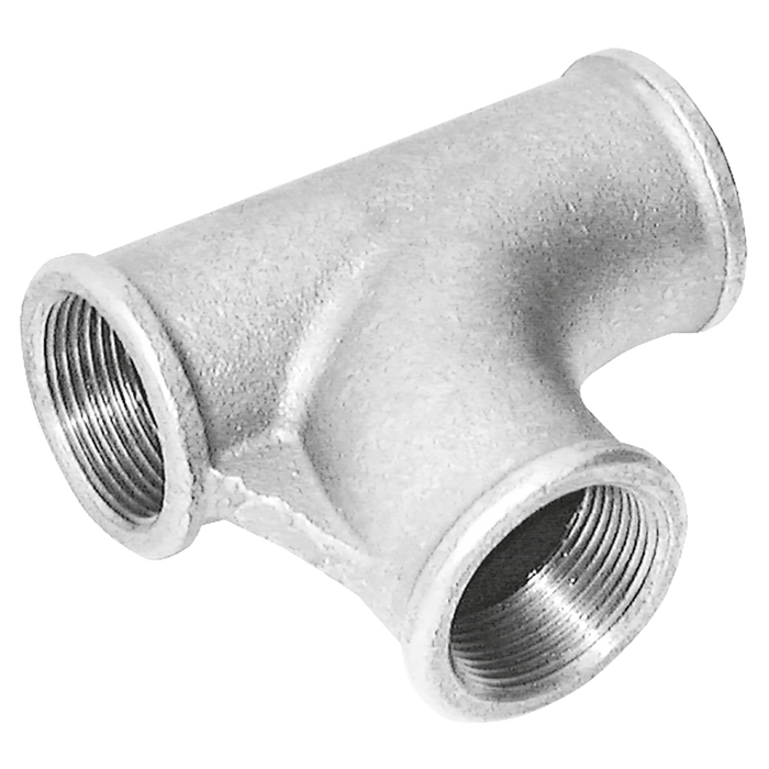 2" Bspt Pitcher Tee Fig199 Galvanised