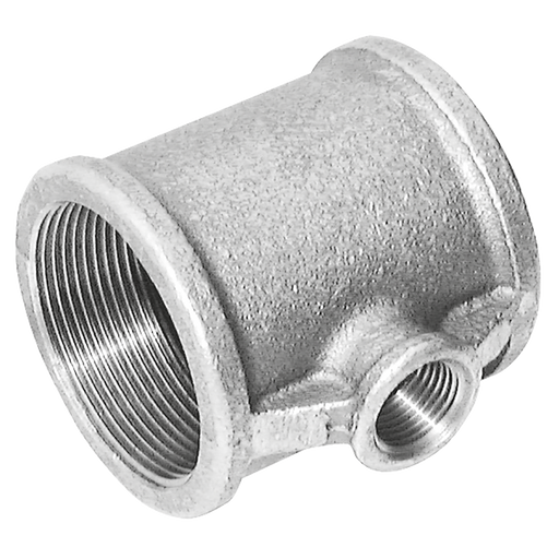 2"X1.1/2"X2" Galvanised.Red.Branch Tee