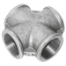 1" Bspt Equal Fem Cross Fig171 Galvanised