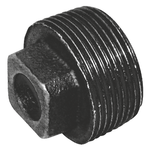 1/8" Bspt Male Solid Plug Fig148 Black