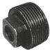 1/8" Bspt Male Solid Plug Fig148 Black