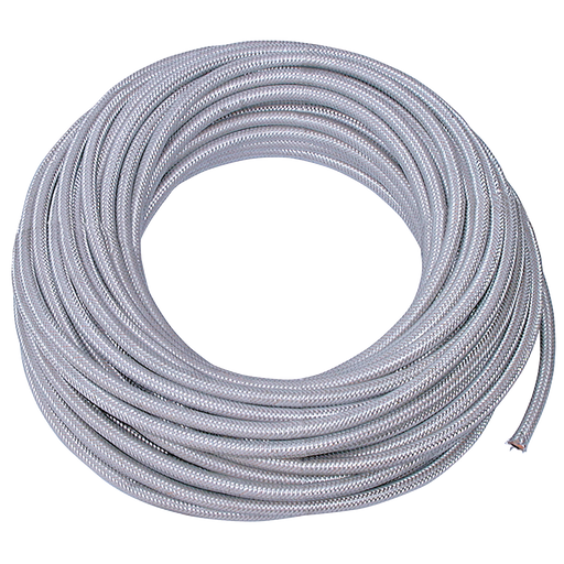 1/4 Propane Hose C/W Galvanised Overbraid 25M