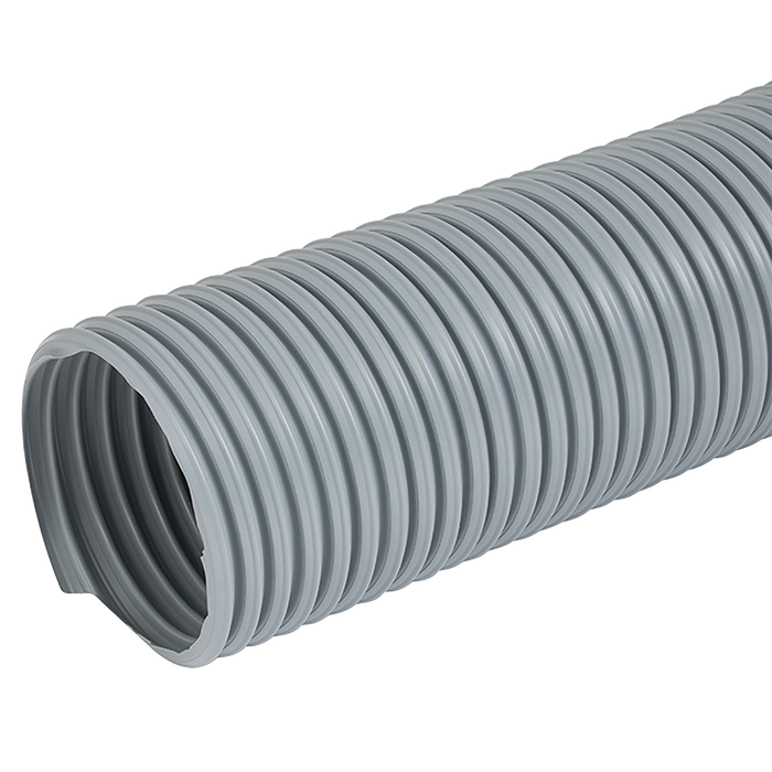 65Mm Light Duty Grey Pvc Ducting 10M