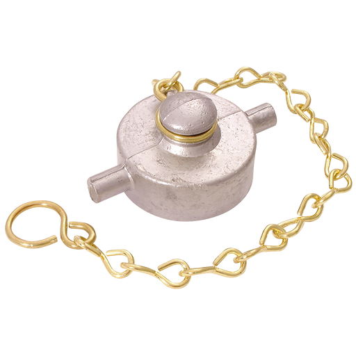 2" Bspp Fem Alloy Blank Cap And Chain