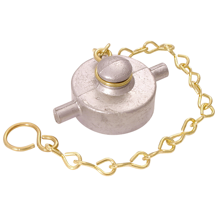 2" Bspp Fem Alloy Blank Cap And Chain