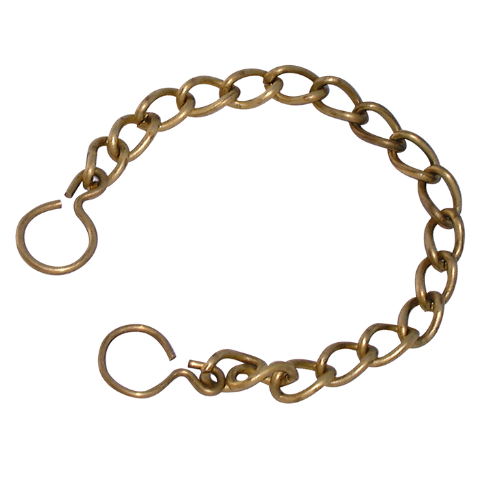 Camlock 6" Brass Chain And S Hook