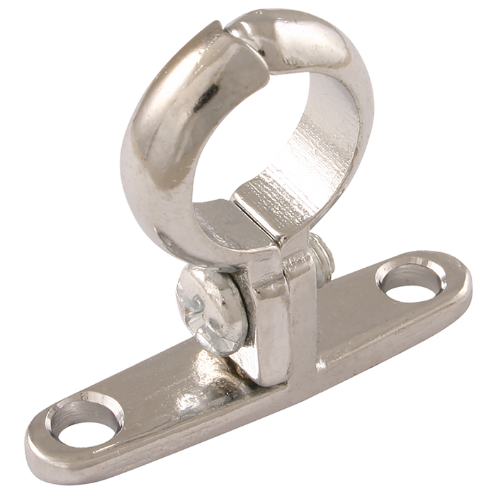 35Mm Od Pipe Clip Wall Mount Chrome