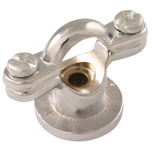 35Mm Od Dual Purpose Pipe Clip Chrome P