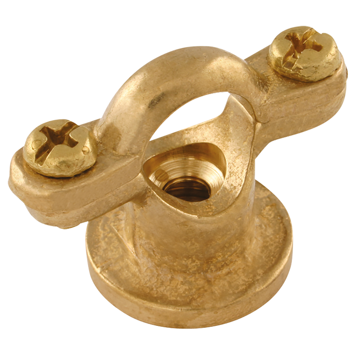 15Mm Od Dual Purpose Pipe Clip Brass