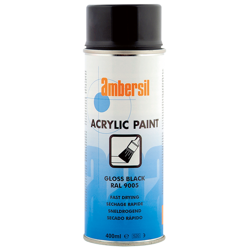Acr Paint 400Ml Gloss Black Ral9005