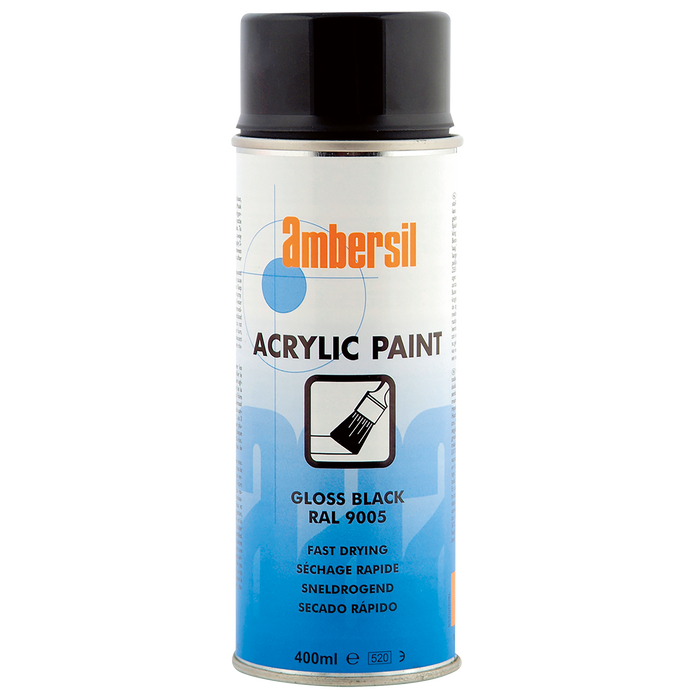 Acr Paint 400Ml Gloss Black Ral9005