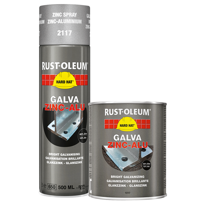 Hard Hat 1Kg Galvaniseda Zinc/Alum Paint